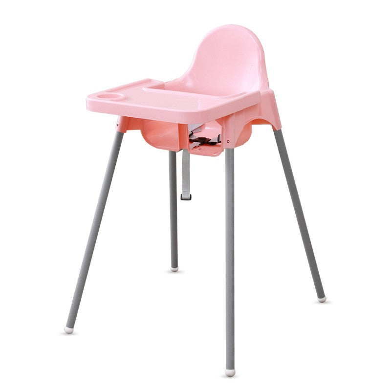 Scaun de Masa, Klevo, pentru Bebelusi si Copii 6-36 Luni, din Plastic/Metal, Centura in 2 Puncte, Tava Detasabila, 63 x 57 x 85 cm, Roz