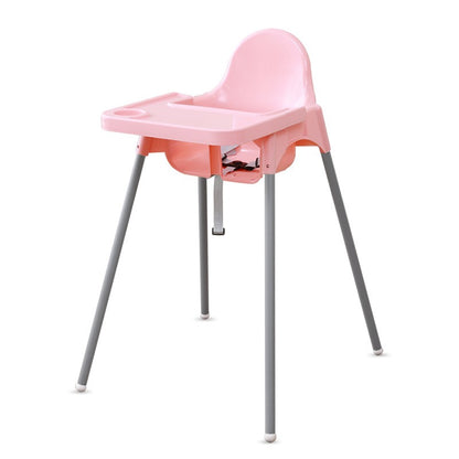 Scaun de Masa, Klevo, pentru Bebelusi si Copii 6-36 Luni, din Plastic/Metal, Centura in 2 Puncte, Tava Detasabila, 63 x 57 x 85 cm, Roz