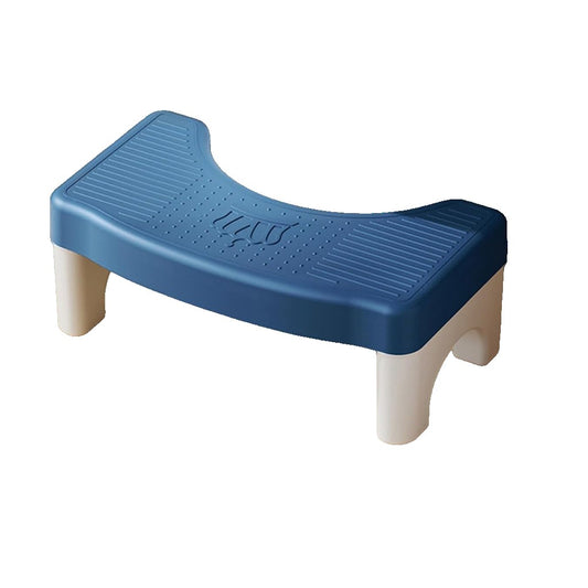 Scaunel WC, Klevo, Tratament Impotriva Hemoroizilor si Constipatiei, Scaun Inaltator WC Copii, Suport Picioare WC, Taburet Inaltator Pozitia Corecta Ghemuit Pe WC, Plastic Rezistent, 17x22x38 cm, Albastru