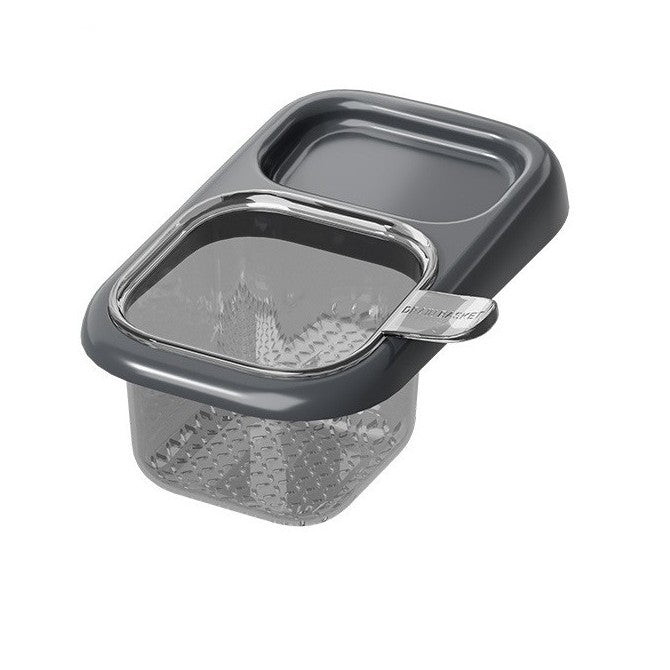 Cos de Scurgere pentru Chiuveta, Klevo, din ABS, cu Maner si Ventuza, Multifunctional, 22 x 13 x 8.5 cm, Gri