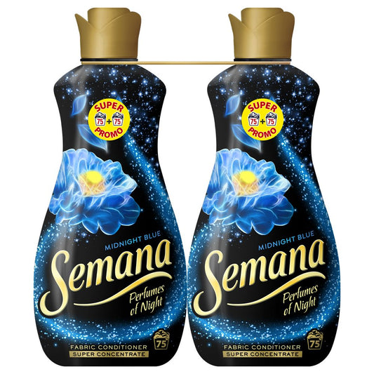 Balsam pentru Rufe, SEMANA, 2x1 Midnight Blue Promo, 2x 1.65L