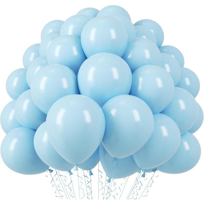 Set 10 Baloane din Latex, Klevo, Model Party, 13 cm, 1 g, Bleu