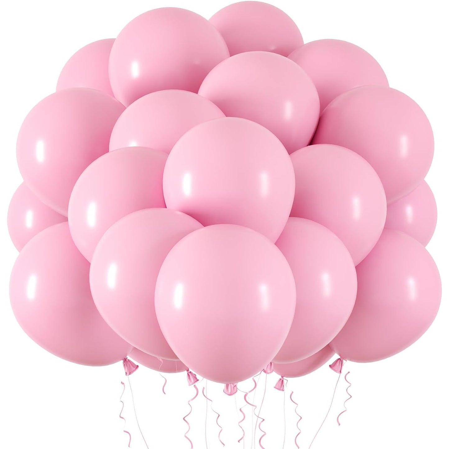 Set 10 Baloane din Latex, Klevo, Model Party, 13 cm, 1 g, Roz
