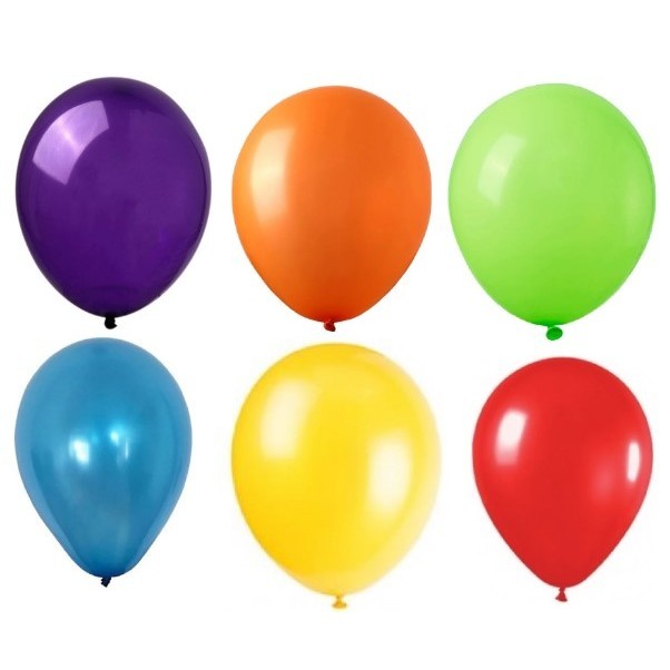 Set 10 Baloane din Latex, Klevo, Model Party, 30 cm, Multicolore, 2.8 g