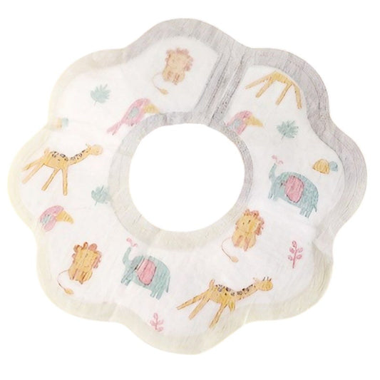 Set 10 Bavete de Unica Folosinta, Klevo, Model Animalute, pentru Bebelusi, Alb Gri
