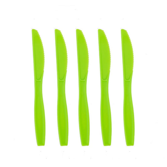 Set 10 Cutite de Unica Folosinta, Klevo, Colectia Dino Park, 17 x 1.6 cm, din Plastic PE, Verde