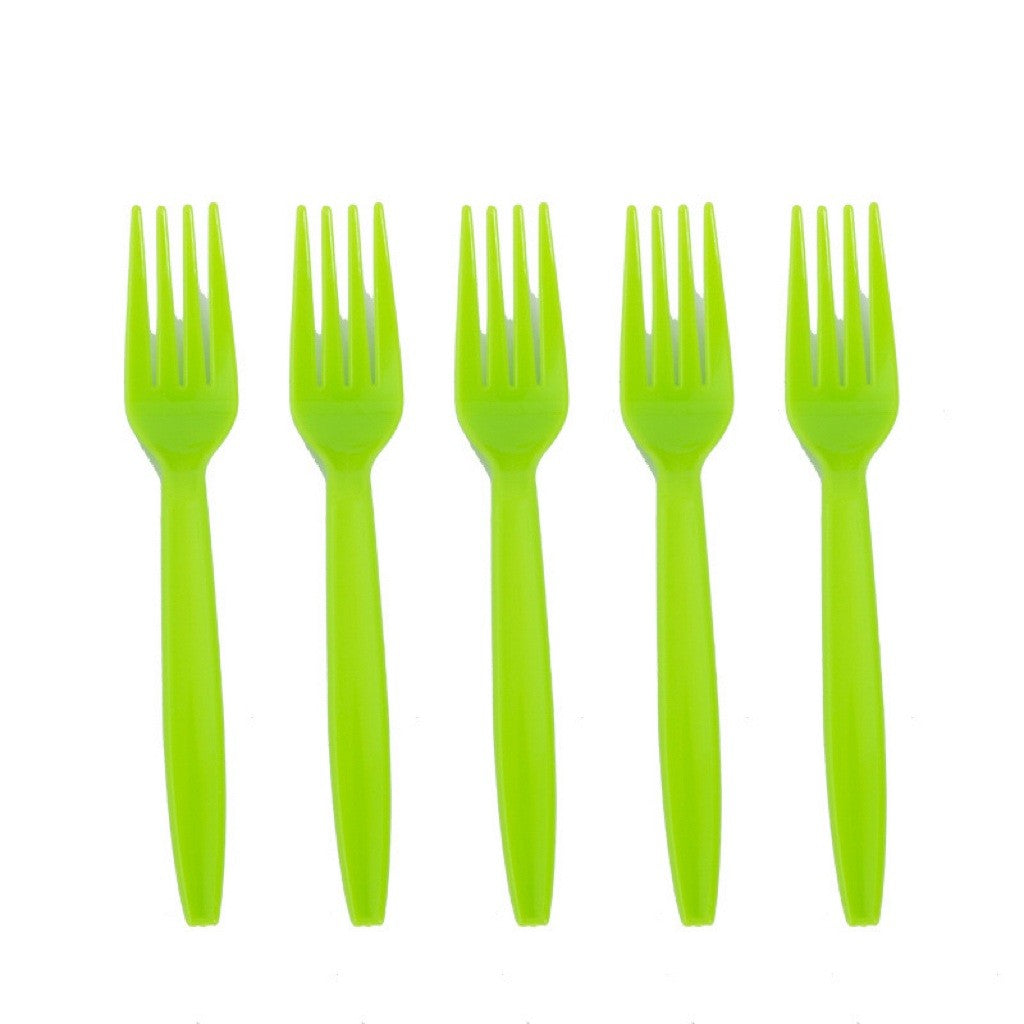 Set 10 Furculite de Unica Folosinta, Klevo, Colectia Dino Park, 15.5 x 2.5 cm, din Plastic PE, Multicolor