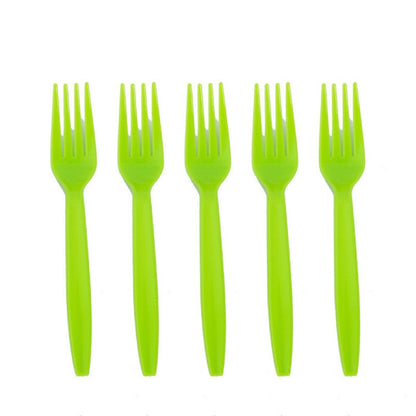 Set 10 Furculite de Unica Folosinta, Klevo, Colectia Dino Park, 15.5 x 2.5 cm, din Plastic PE, Multicolor