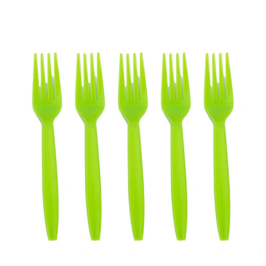 Set 10 Furculite de Unica Folosinta, Klevo, Colectia Dino Park, 15.5 x 2.5 cm, din Plastic PE, Multicolor