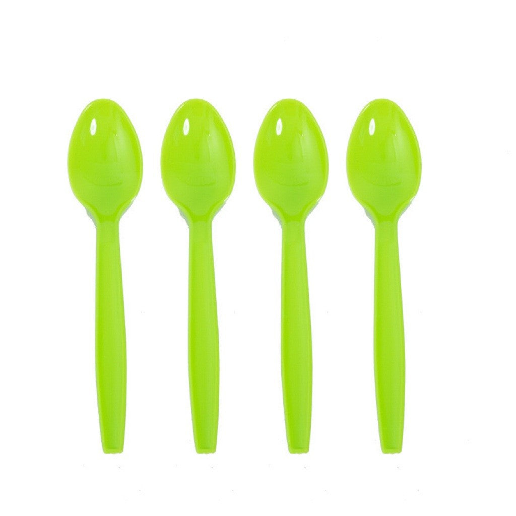 Set 10 Linguri de Unica Folosinta, Klevo, Colectia Dino Park, 15 x 3.3 cm, din Plastic PE, Multicolor