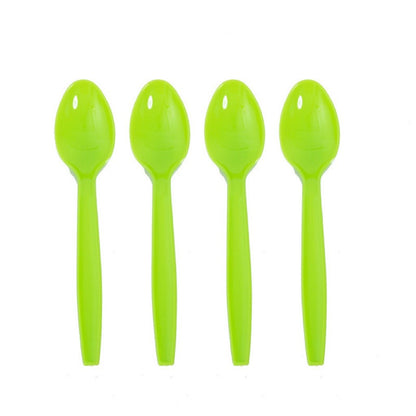 Set 10 Linguri de Unica Folosinta, Klevo, Colectia Dino Park, 15 x 3.3 cm, din Plastic PE, Multicolor
