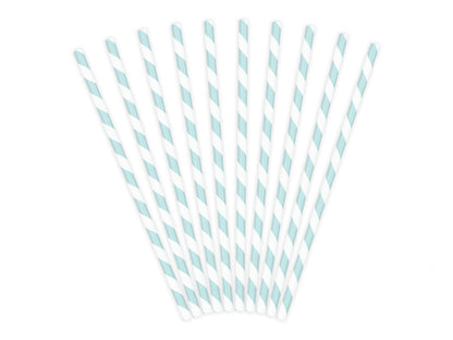 Set 10 paie, albastru deschis, 19.5cm