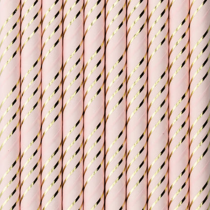 Set 10 paie roz deschis, 19.5cm