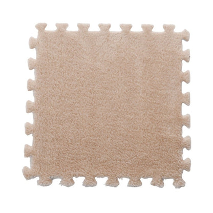 Set 10 Piese Covor tip Puzzle, Klevo, Spuma EVA, Pufos, 30 x 30 x 1 cm, Crem