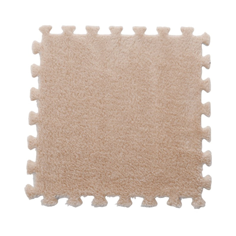 Set 10 Piese Covor tip Puzzle, Klevo, Spuma EVA, Pufos, 30 x 30 x 1 cm, Crem