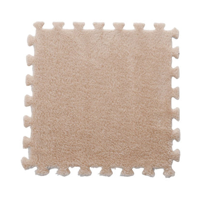 Set 10 Piese Covor tip Puzzle, Klevo, Spuma EVA, Pufos, 30 x 30 x 1 cm, Crem