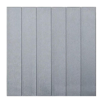 Set 10 Placi Tapet 3D, Klevo, 70 x 70 cm, Grosime 3 mm, din Rasina, Tip Placi de Lemn, Suprafata Acoperita 4.9 mp, Gri