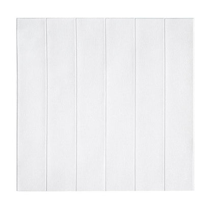 Set 10 Placi Tapet 3D, Klevo, 70 x 70 cm, Grosime 3 mm, din Rasina, Tip Placi de Lemn, Suprafata Acoperita 4.9 mp, Alb