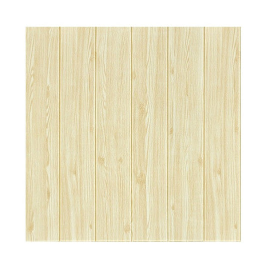 Set 10 Placi Tapet 3D, Klevo, 70 x 70 cm, Grosime 3 mm, din Rasina, Tip Placi de Lemn, Suprafata Acoperita 4.9 mp, Crem