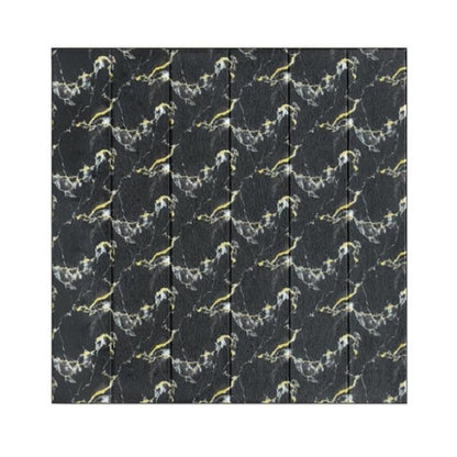 Set 10 Placi Tapet 3D, Klevo, 70 x 70 cm, Grosime 3 mm, din Rasina, Tip Placi de Lemn, Suprafata Acoperita 4.9 mp, Negru