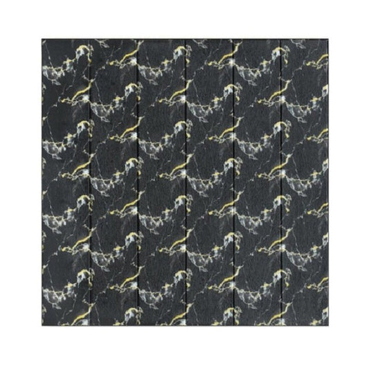 Set 10 Placi Tapet 3D, Klevo, 70 x 70 cm, Grosime 3 mm, din Rasina, Tip Placi de Lemn, Suprafata Acoperita 4.9 mp, Negru