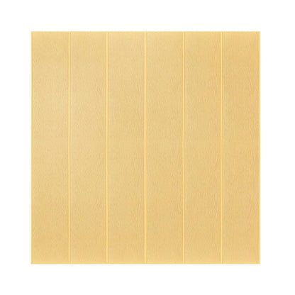 Set 10 Placi Tapet 3D, Klevo, 70 x 70 cm, Grosime 3 mm, din Rasina, Tip Placi de Lemn, Suprafata Acoperita 4.9 mp, Crem Deschis