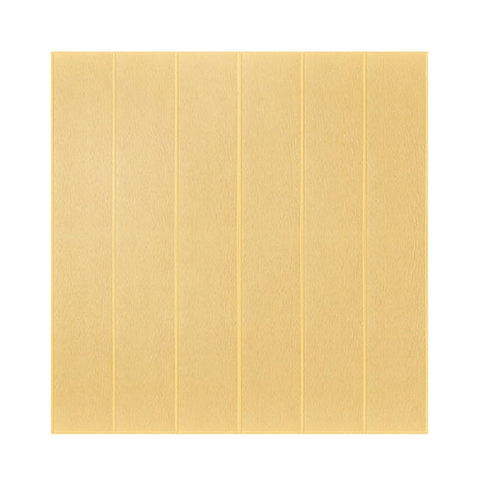 Set 10 Placi Tapet 3D, Klevo, 70 x 70 cm, Grosime 3 mm, din Rasina, Tip Placi de Lemn, Suprafata Acoperita 4.9 mp, Crem Deschis