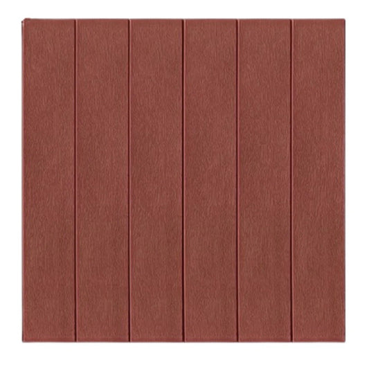 Set 10 Placi Tapet 3D, Klevo, 70 x 70 cm, Grosime 3 mm, din Rasina, Tip Placi de Lemn, Suprafata Acoperita 4.9 mp, Caramiziu