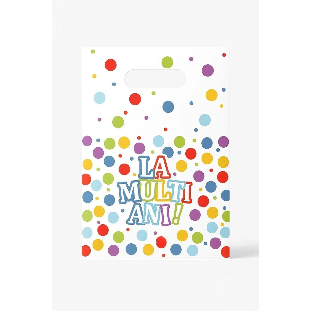 Set 10 Pungi de Cadou, Klevo, Colectia LA MULTI ANI, 16.5 x 25 cm, din Plastic, Multicolor