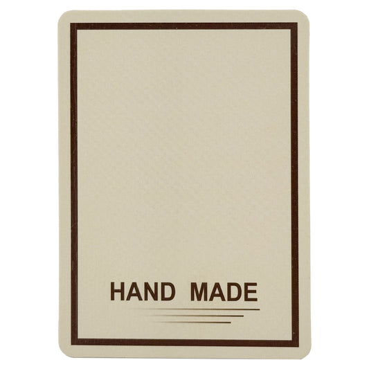 Cartonase Ambalaj pentru Martisor, Klevo, Set 100 buc, Model Simplu Cu Contur, 8.5 x 6.5 cm, Crem
