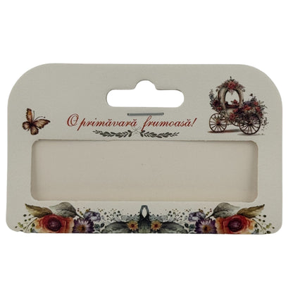 Set 100 Bucati Ambalaje de Carton pentru Martisor, Klevo, Cutii Bratara, Model Caleasca