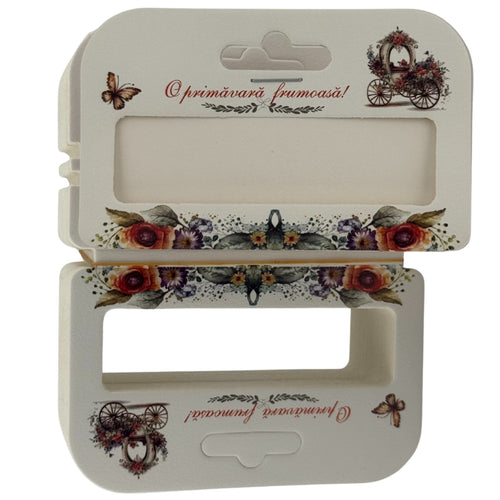Set 100 Bucati Ambalaje de Carton pentru Martisor, Klevo, Cutii Bratara, Model Caleasca