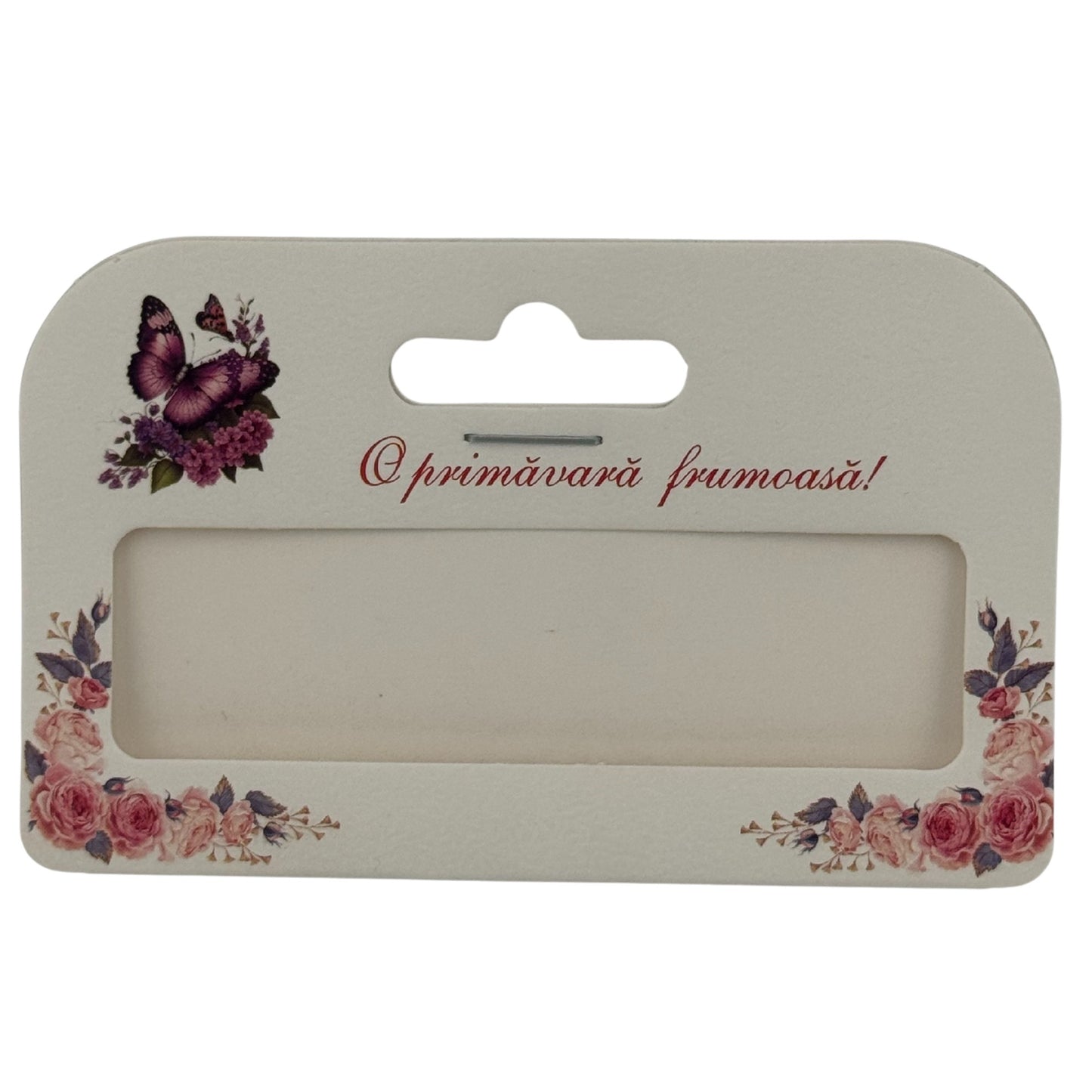 Set 100 Bucati Ambalaje de Carton pentru Martisor, Klevo, Cutii Bratara, Model Fluturi Mov