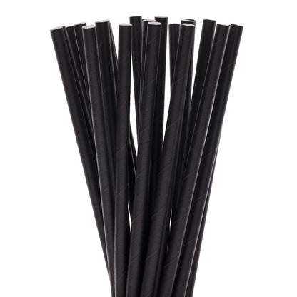 Set 100 Paie, Klevo, din Hartie, 20 cm, Model Uni, Negru