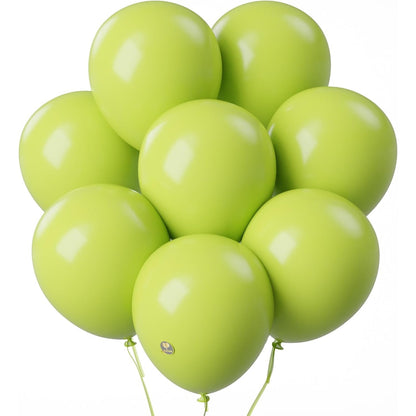 Set 12 Baloane, Klevo, din Latex Standard, 13 cm, Verde Lime