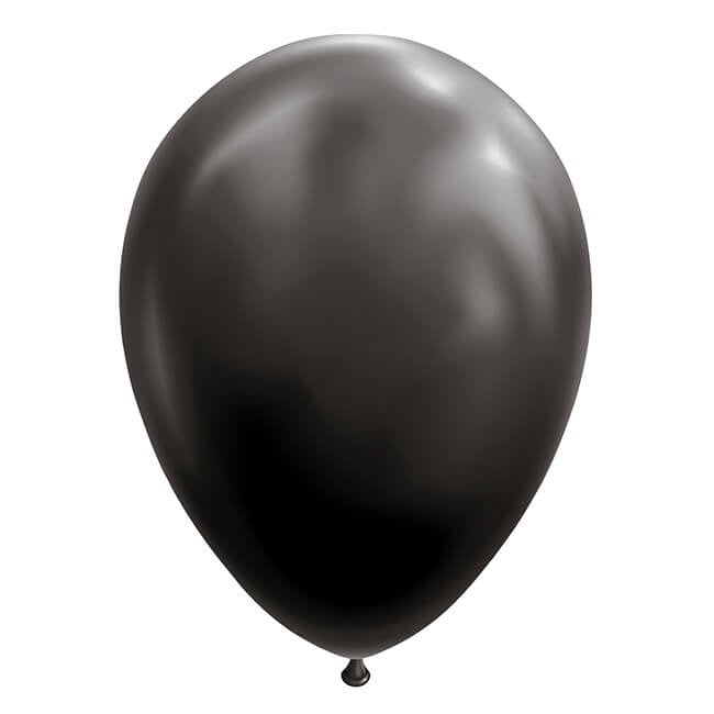 Set 12 Baloane, Klevo, din Latex Standard, 30 cm, Negru