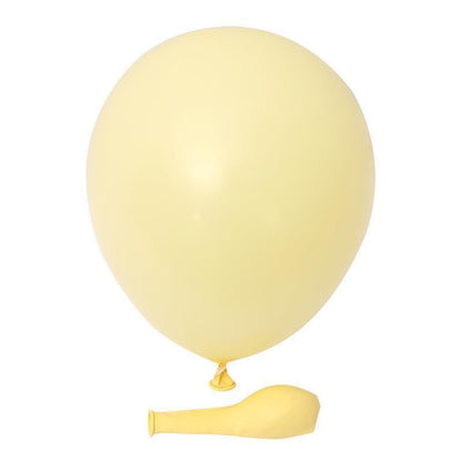 Set 12 Baloane, Klevo, din Latex Macaroon, 30 cm, Galben