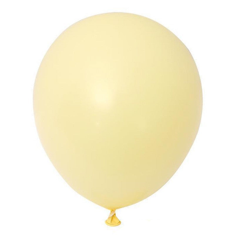 Set 12 Baloane, Klevo, din Latex Macaroon, 30 cm, Galben