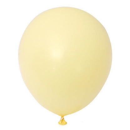 Set 12 Baloane, Klevo, din Latex Macaroon, 30 cm, Galben