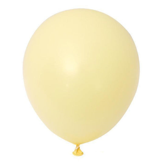 Set 12 Baloane, Klevo, din Latex Macaroon, 30 cm, Galben
