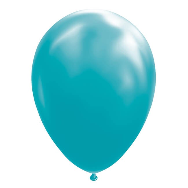 Set 12 Baloane, Klevo, din Latex Standard, 13 cm, Turcoaz