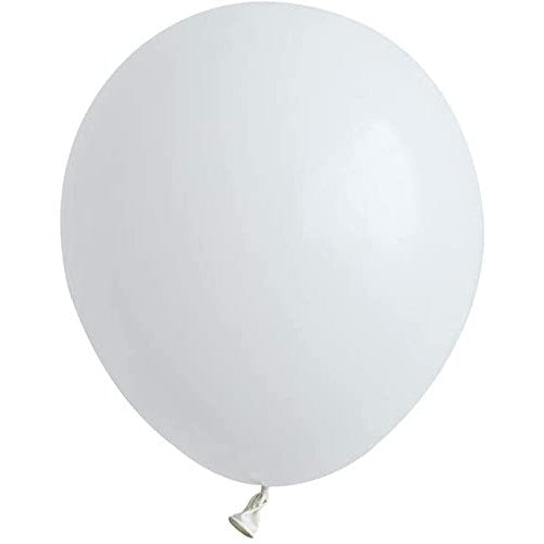 Set 12 Baloane, Klevo, din Latex Standard, 25 cm, Alb