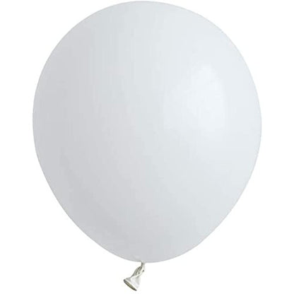 Set 12 Baloane, Klevo, din Latex Standard, 25 cm, Alb