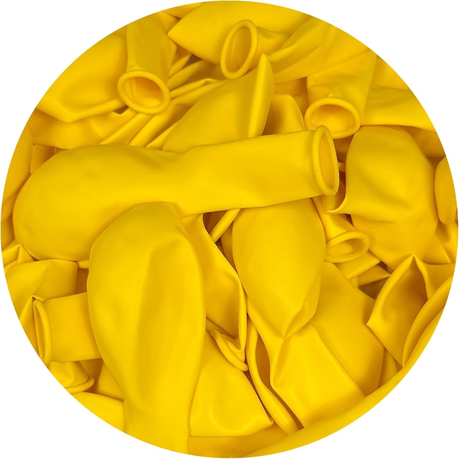 Set 12 Baloane, Klevo, din Latex Standard, 25 cm, Galben
