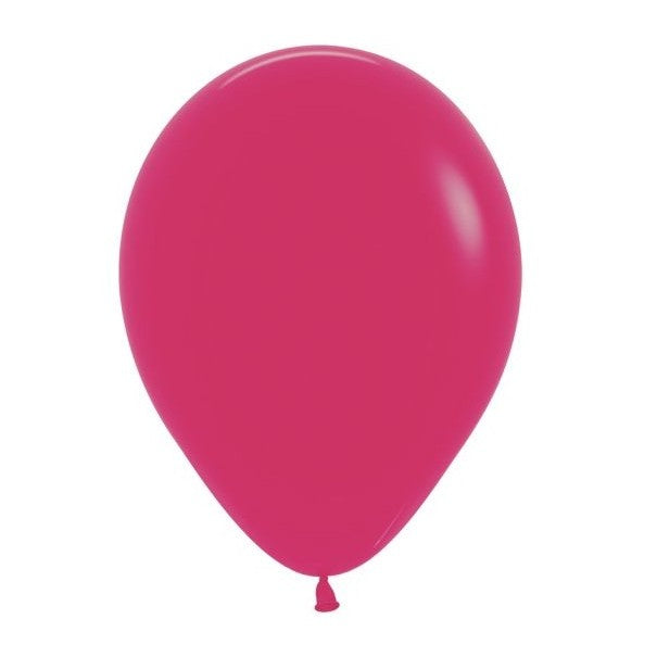 Set 12 Baloane, Klevo, din Latex Standard, 25 cm, Roz Zmeura