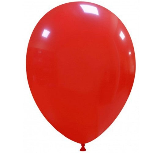 Set 12 Baloane, Klevo, din Latex Standard, 25 cm, Rosu