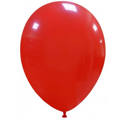 Set 12 Baloane, Klevo, din Latex Standard, 25 cm, Rosu