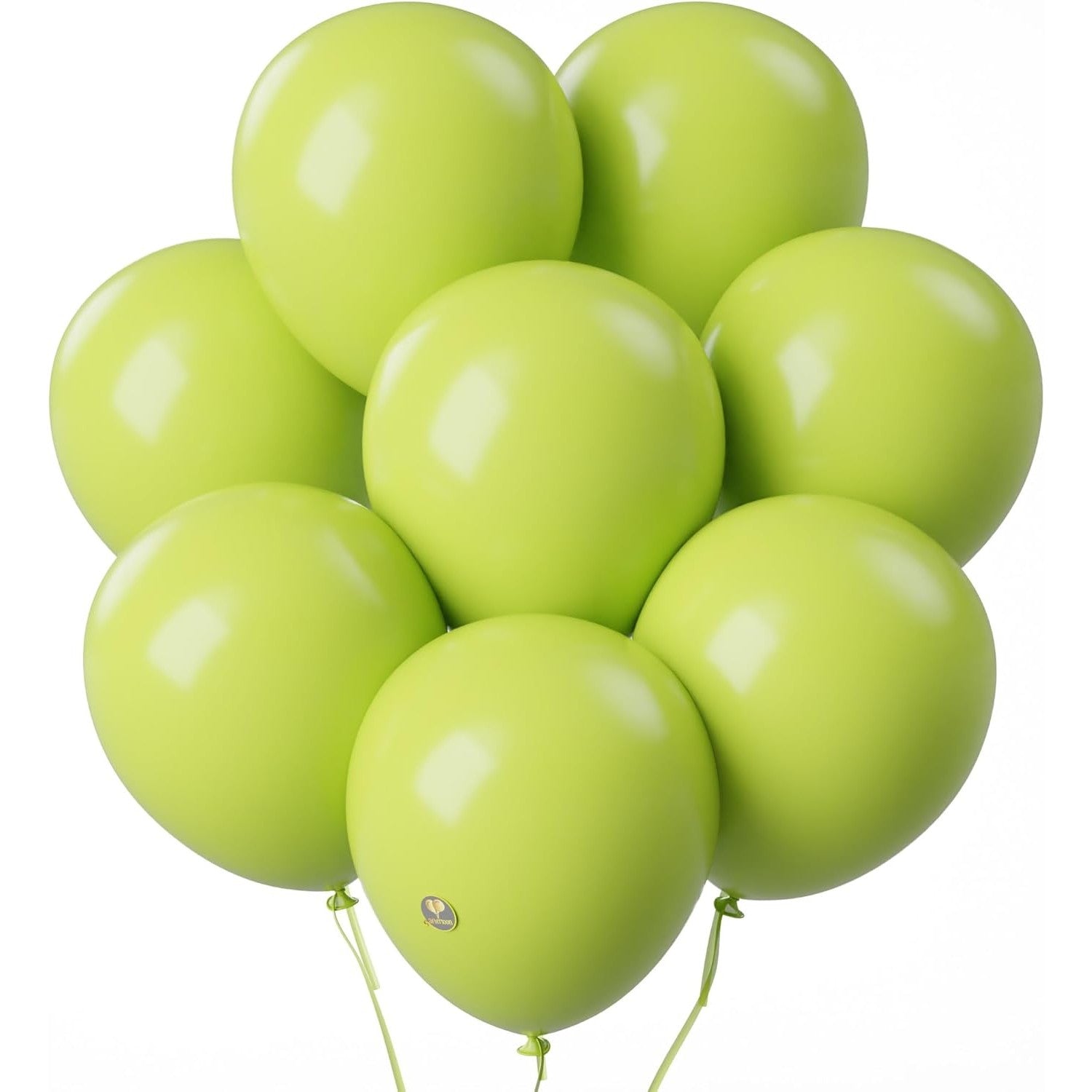 Set 12 Baloane, Klevo, din Latex Standard, 30 cm, Verde Lime