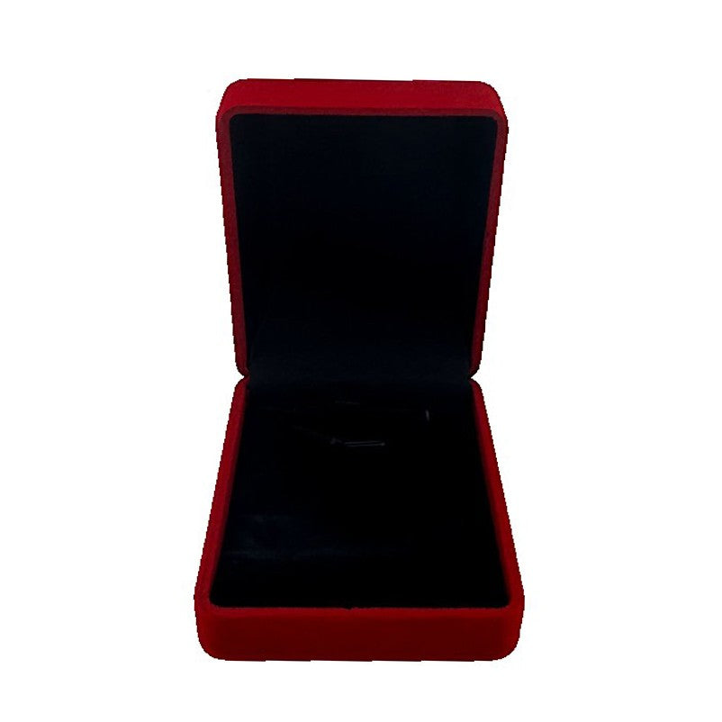 Cutii pentru Bijuterii, Klevo, Set 12 bucati, din Catifea, 7.8 x 6 x 3.5 cm per unitate, Rosu