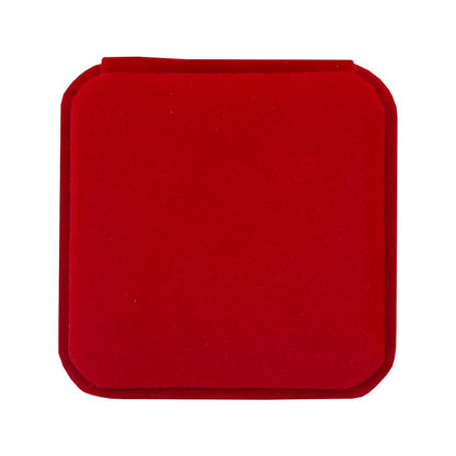 Set 12 Cutii de Bijuterii, Klevo, Forma Patrata , Exterior Catifea Rosie, pentru Ocazii Speciale, Usor de Transportat, 70x70x45 mm, Design Elegant